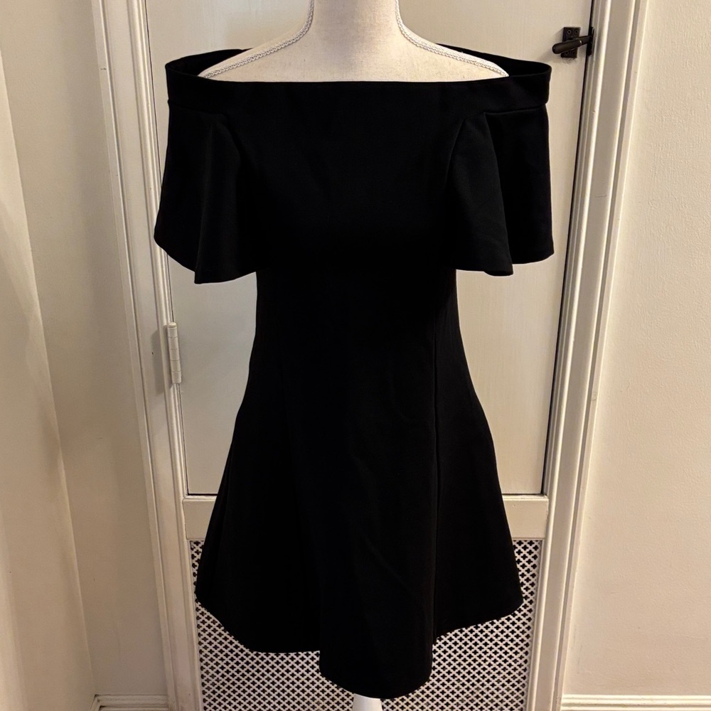 Banana Republic Black Off-Shoulder Mini Dress